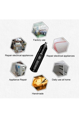 Novahub Çok Fonksiyonlu Mini Tornavida Seti - Şarj Edilebilir Ve Taşınabilir