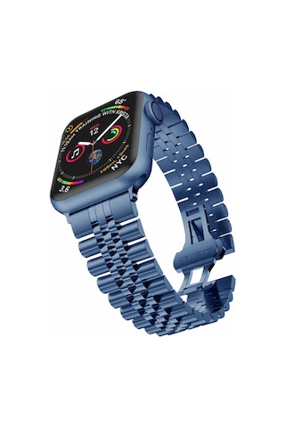 Watch 42mm Uyumlu Krd-36 Metal Prl Kordon Gümüş-siyah
