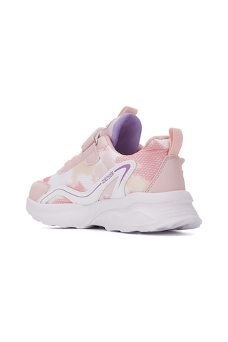 Günlük Kız Çocuk Sneaker Lastik Bağcıklı Hologram Cırtlı Hafif Hello Kitty Nefes Alabilen Ayakkabı 2014 Pudra Beyaz
