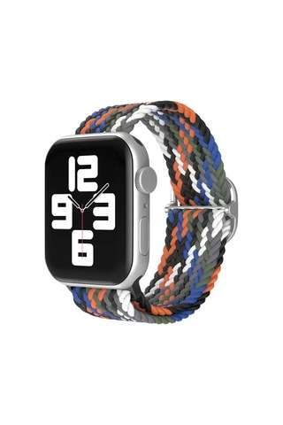 Newface Apple Watch Uyumlu42mm Star Kordon - Gri-turuncu