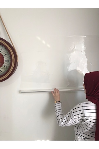 2 Tane Şeffaf Akıllı Kağıt Tahta Yazı Tahtası 90X120 Cm + Kalem