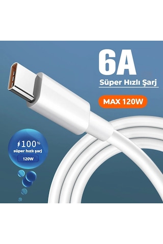 ScHitec 6A 120W Type-C to Type-C 1 Metre Süper Hızlı Data ve Şarj Kablosu