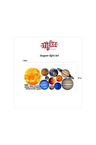 Gezegenler Sticker Seti