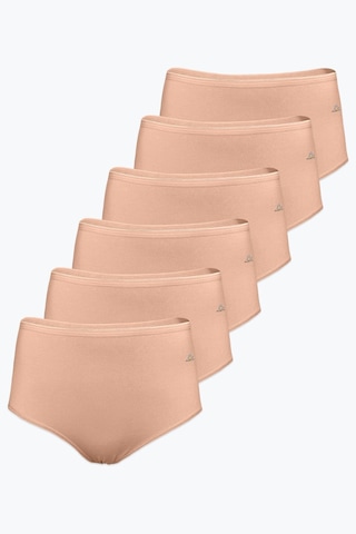 Papatya Kadın 6 Lı Paket Ten Modal Yüksek Bel Slip Külot 6gg1851 Ten