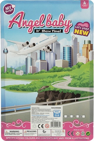 Bıgtree Angelbaby Seyahat Bebekleri Seri2 Grl Pwr Yazılı Tişörtlü