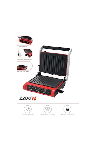 Torima TG-PRO1000 2200w Dijital Ekranlı Tost Izgara Makinesi Çıkarılabilir Plaka