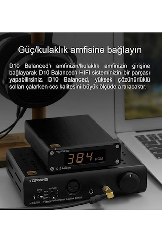 Topping D10 Balanced Hifi Dac Usb Ses Dönüştürücü Siyah - D10b Bk