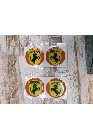Ferrari Sticker Slikonlu 4x Yeni Model V1
