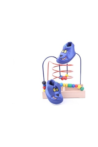 Dr Terlik 689 Erkek Çocuk Lacivert Emoji Desenli Ev-Halı Ayakkabı