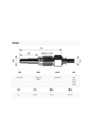 Svac Audi A6 1.9Tdi Isitma Bujisi 4'Lü Takım