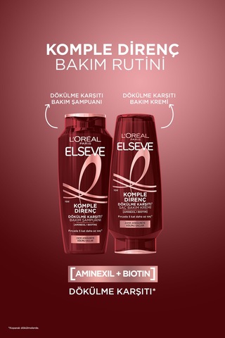 3'lü L'oréal Paris Elseve Komple Direnç Dökülme Karşıtı Bakım Şampuanı 400 Ml İnce Telli