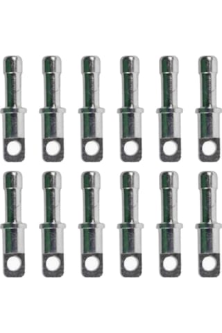 Homyl 8,5 Mm/0.33 Inç Çadır Kutupları Için Yedek 12'li-paket Gümüş