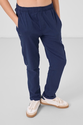 Tommy Life Lacivert Standart Fit Dokuma Hafif Esnek Chino Erkek Çocuk Pantolon - 11272 Lacivert