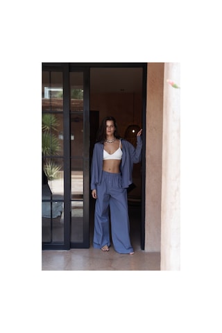 Mai Collection Mai Studios Co. Mirabella İndigo Gömlek Pantolon Takım İndigo