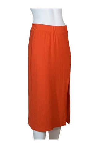 Kadın Yırtmaçlı Etek Turuncu