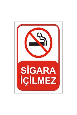 Sigara İçilmez 21x28 Arkası Sticker Sigara İçilmez 21x28 Arkası Sticker