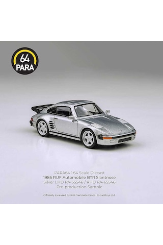 Para64 Porsche Ruf Btr 1986 Slantnose Silver Pa-55546 Çok Renkli
