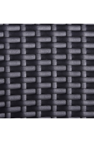 Haba Haba Bahçe Vega Rattan Masa 90*90*74 Siyah