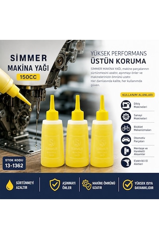 Simmer Makine Yağı 150cc - 12'li Paket Diğer
