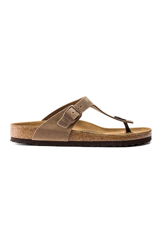 Birkenstock Gizeh Leoi Erkek Terlik Kahverengi