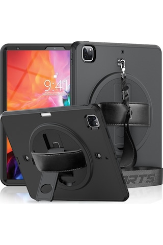 İpad Uyumlu Pro 12.9 2021 Kılıf Strap-c Otterbox Tablet Kapak - Siyah Diğer