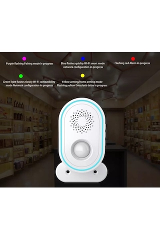 Tuya Destekli Akıllı Wifi +433 Mhz Hareket Sensörü Pır Alarm