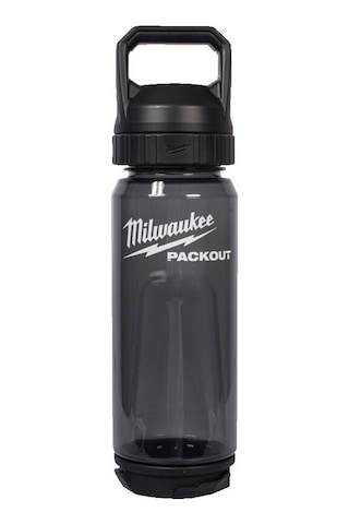 Milwaukee Packout Termos Şişe 740 Ml Siyah Kapaklı 4932498639 Krom - Siyah