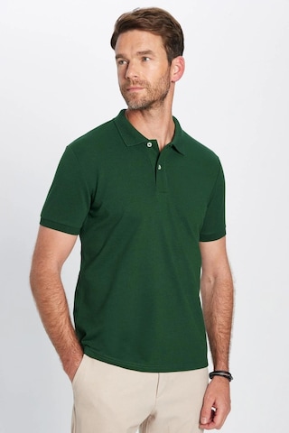 Tudors Erkek 5'li Paket Kahverengi-lacivert-koyu Yeşil-taş-siyah Slim Fit Pamuklu Düz Pike Polo Yaka Tişört-35585 Multi