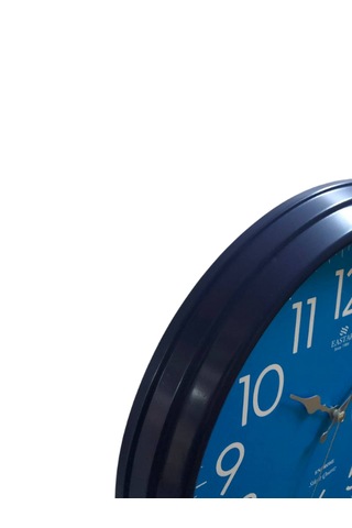 Eastar E3334 Modern Londra Mavisi Sessiz Duvar Saati Mavi