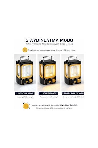 Solar - Güneş Enerjili Usb Şarjlı Nostalji Solar Lamba 1500mah Hs-234 5468 Çok Renkli
