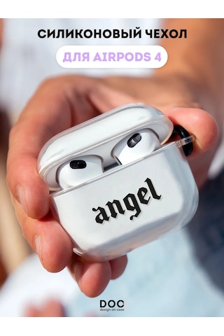 Designoncase Airpods Uyumlu 4 İçin Angel Baskılı Kılıf 280411981 Beyaz