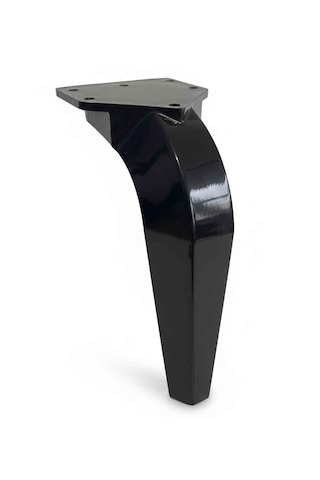 İmt Aksesuar Milano 17 Cm Siyah Mobilya Ayağı - Robot Süpürge Uyumlu Koltuk, Tv Ünitesi, Konsol,dolap Ayak Siyah