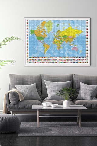 Anatolian 700 Parça xl Puzzle - Dünya Siyasi Haritası 2703