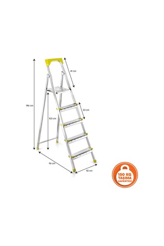 Proera 4+1 Galvaniz Merdiven