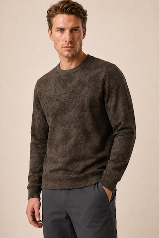 Redline Continu Erkek Kışlık Regular Fit Kışlık Bisiklet Yaka Sweatshirt Kahve