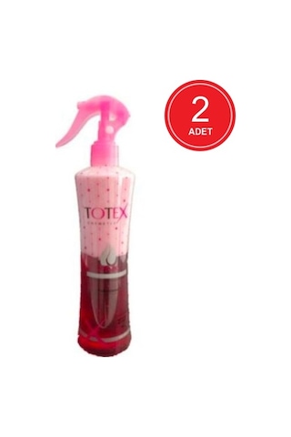 Totex Boyalı Saçlar İçin Çift Fazlı Pembe Fön Suyu 2 x 400 ML
