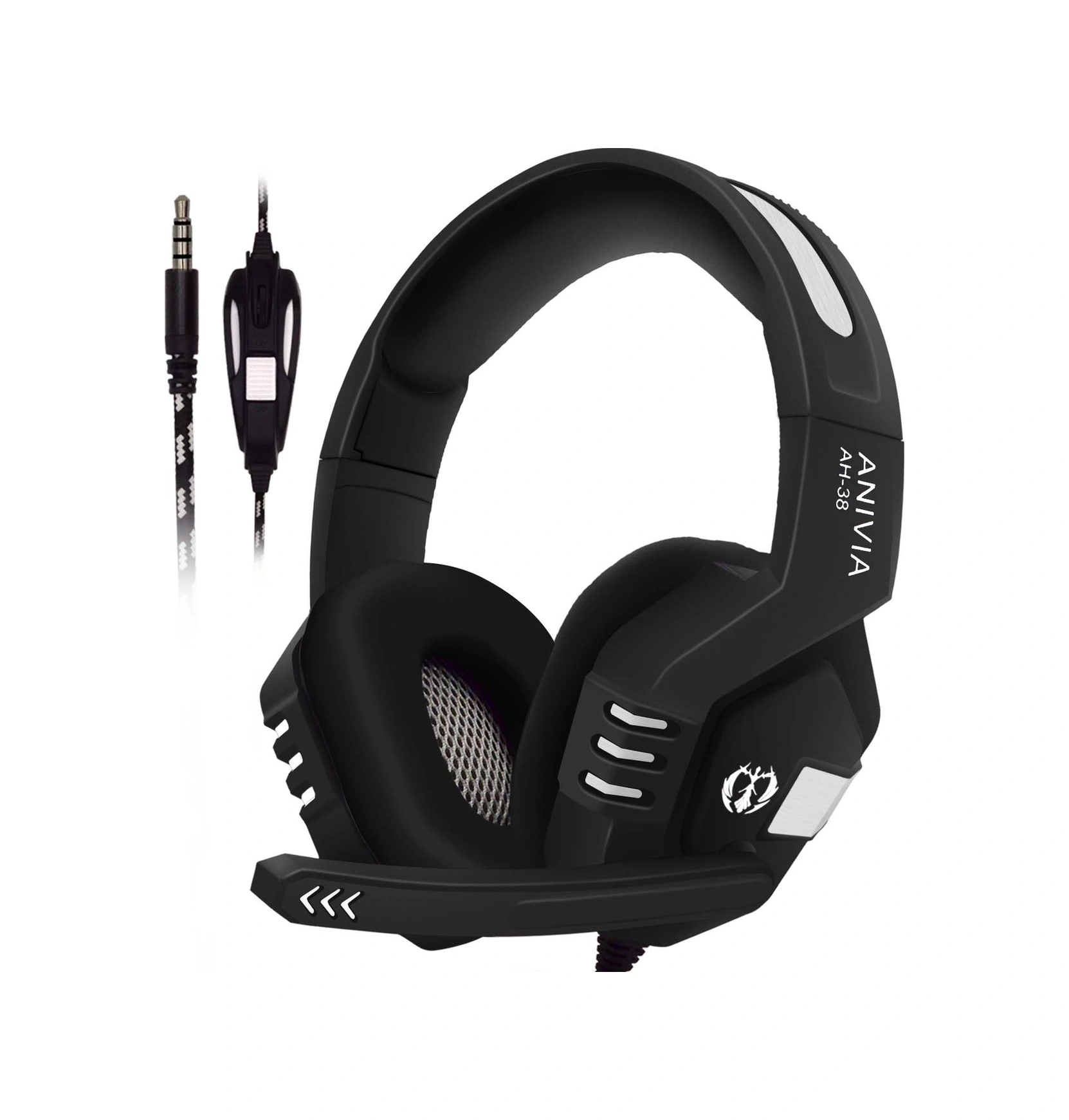 Sones Sades Ah-38 3,5 Mm Fişli Kablolu E-spor Oyun Kulaklığı, Geri Çekilebilir Mikrofon, Kablo Uzunluğu: 2 M