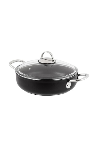 Nehir Titanium Siyah 30 Cm Karnıyarık Tencere Nehir Titanium Siyah 30 Cm Karnıyarık Tencere