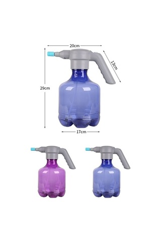 Tongxida 3l Ev Tipi Bahçe Elektrikli Sulama Kovası Spreyi, Mavi + Genişletilebilir Nozul