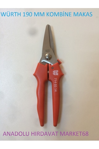 Würth Kombine Makas Bitki Ve Çiçek Budama Makası 190 Mm Germany