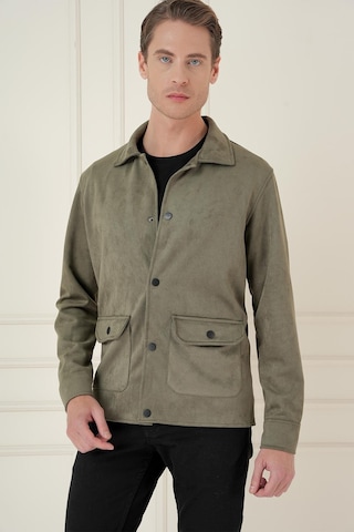 Efor Comfort Fit Mono Yaka Kapaklı Cep Casual Haki Ceket C 699 Haki