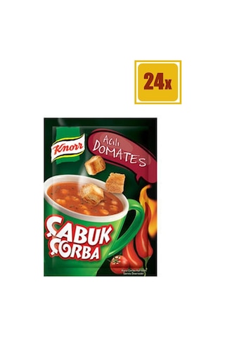Knorr Acılı Kremalı Domates Çabuk Çorba 24 x 22 G