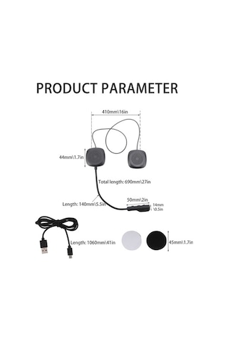 Pazly Kablosuz Kask Kulaklık - Bt 5.0, Gürültü Azalt, Otomatik Yanıt, 8 Saat Kullanım, Siyah