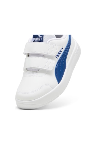 Puma Courtflex V3 V Ps-white-clyde Royal Çocuk Ayakkabı-beyaz-2012 Beyaz
