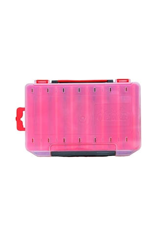 Fishika Lure Box 10cm Kırmızı Çift Taraflı Balıkçı Kutusu