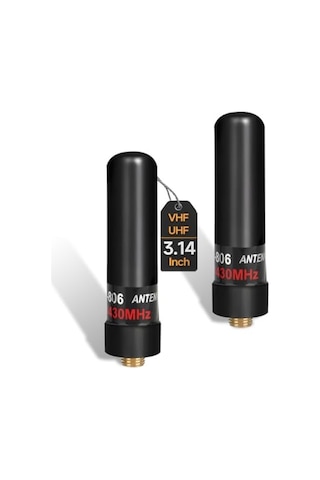 Abbree Amatör Radyo 1.96-inç 2pack Mini Anten Dual Band Sma-dişi Vhf/uhf Anten Baofeng Uv-5r 5rm Bf-f8hp/pro K5plus U