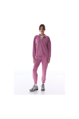 Penti Gül Pembesi Polo Yaka Modal Sweatshirt