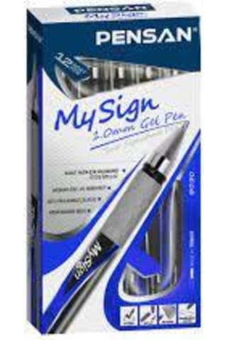 My Sign 1.0 Mm Mavi Imza Kalemi 5 Adet Mavi