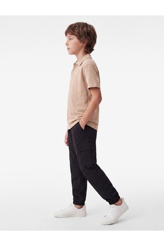 Koton Pamuklu Düğmeli Kısa Kollu Basic Polo Yaka Tişört Bej 7wkb10238tk Ekru