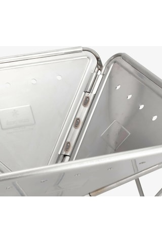 Pack & Carry Fireplace Large, Katlanabilir Paslanmaz Çelik Kamp Ateş Çukuru Gri